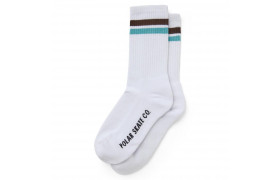 Носки SKATE CO. Stripe Socks White/Brown/Mint 2022