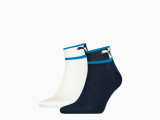 Men's Blocked Logo Quarter Socks 2 pack недорого