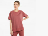 STUDIO Relaxed Ribbed Trim Women's Training Tee недорого