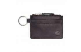 Бумажник Leather Wallet With M Ring Black 2021