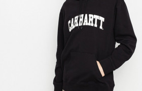 Толстовка капюшоном Hooded University Sweatshirt Black/White 2022