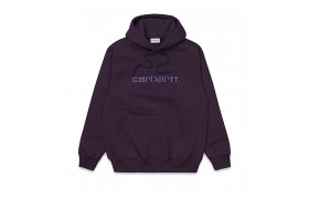 Толстовка капюшоном Hooded Carhartt Sweatshirt Dark Iris / Cold Viola 2022
