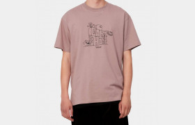 Футболка S/ toneage -hirt Earthy Pink / Black 2021