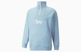 Толстовка x MAISON KITSUNE Half-Zip Sweatshirt