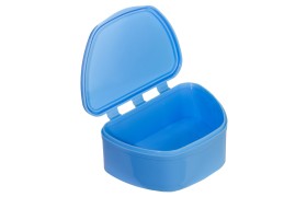 Denture Box 04 для хранения зубных , голубо