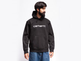 Hooded Carhartt Sweatshirt Black / White 2021 недорого