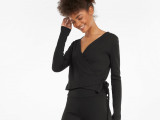 Classics Ribbed Women's Wrap Top недорого