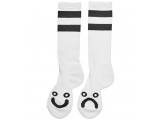 SKATE Co. Happy Sad Socks - Long White 2022 недорого