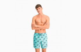 Шорты для плавания Swim Men' No. 1 Logo All-Over-Print Mid Shorts
