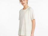 STUDIO Relaxed Ribbed Trim Women's Training Tee недорого