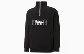 Толстовка x MAISON KITSUNE Half-Zip Sweatshirt