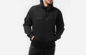 Толстовка капюшоном Hooded Carhartt Sweatshirt Black / 2022