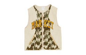 X MARKET AOP Vest Putty
